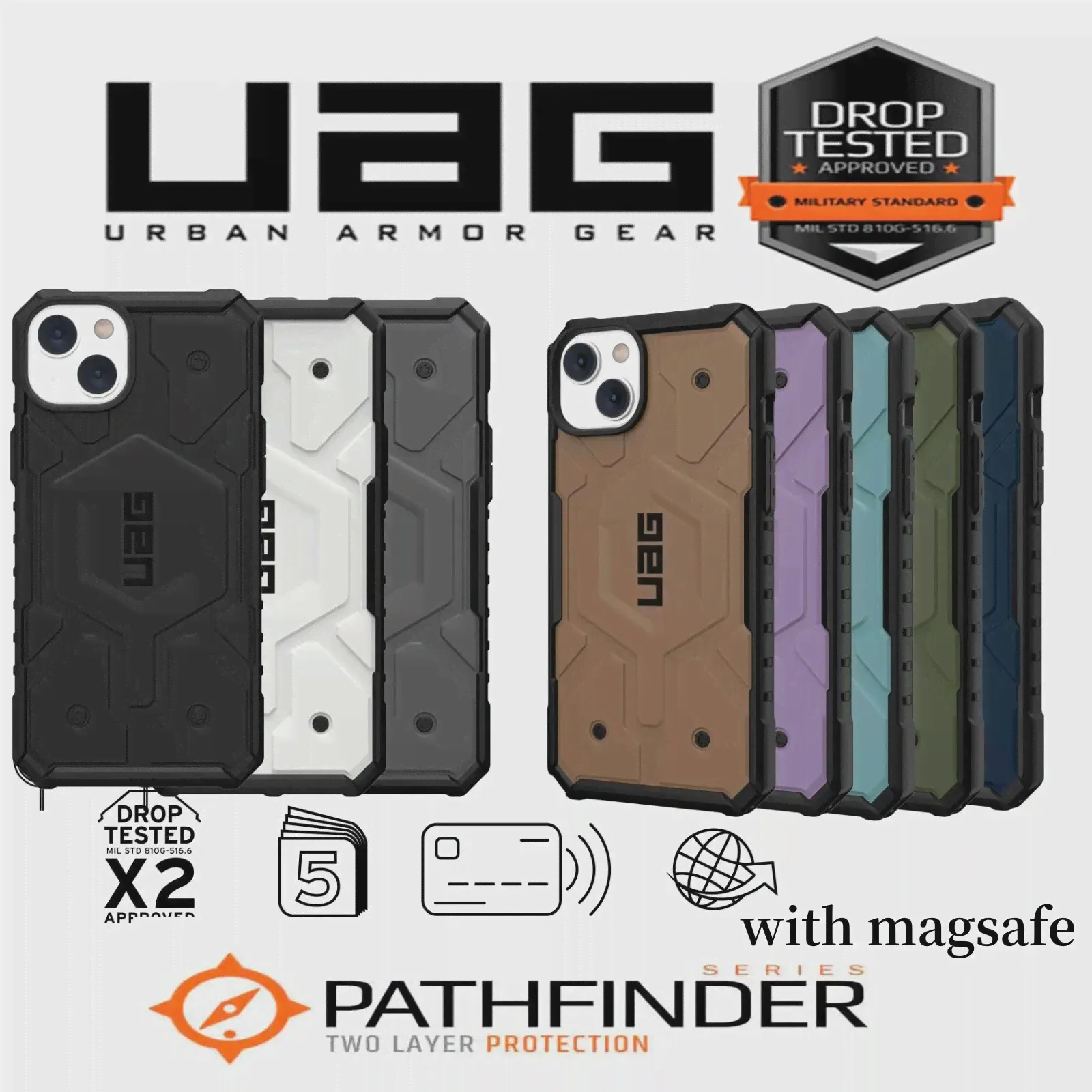 Оригинальный чехол для iPhone 14/14 Pro/14 Pro Pathfinder Pathfinder для iPhone 14/14 Pro/14-0