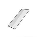 Стекло защитное FaisON для APPLE iPhone 12 Mini, Ceramic Anti-spy, 0.33 мм, глянцевое, полный клей, цвет: чёрный