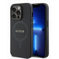 Чехол Guess для iPhone 15 ProMax IML Magsafe, черный, GUHMP15XHITSK